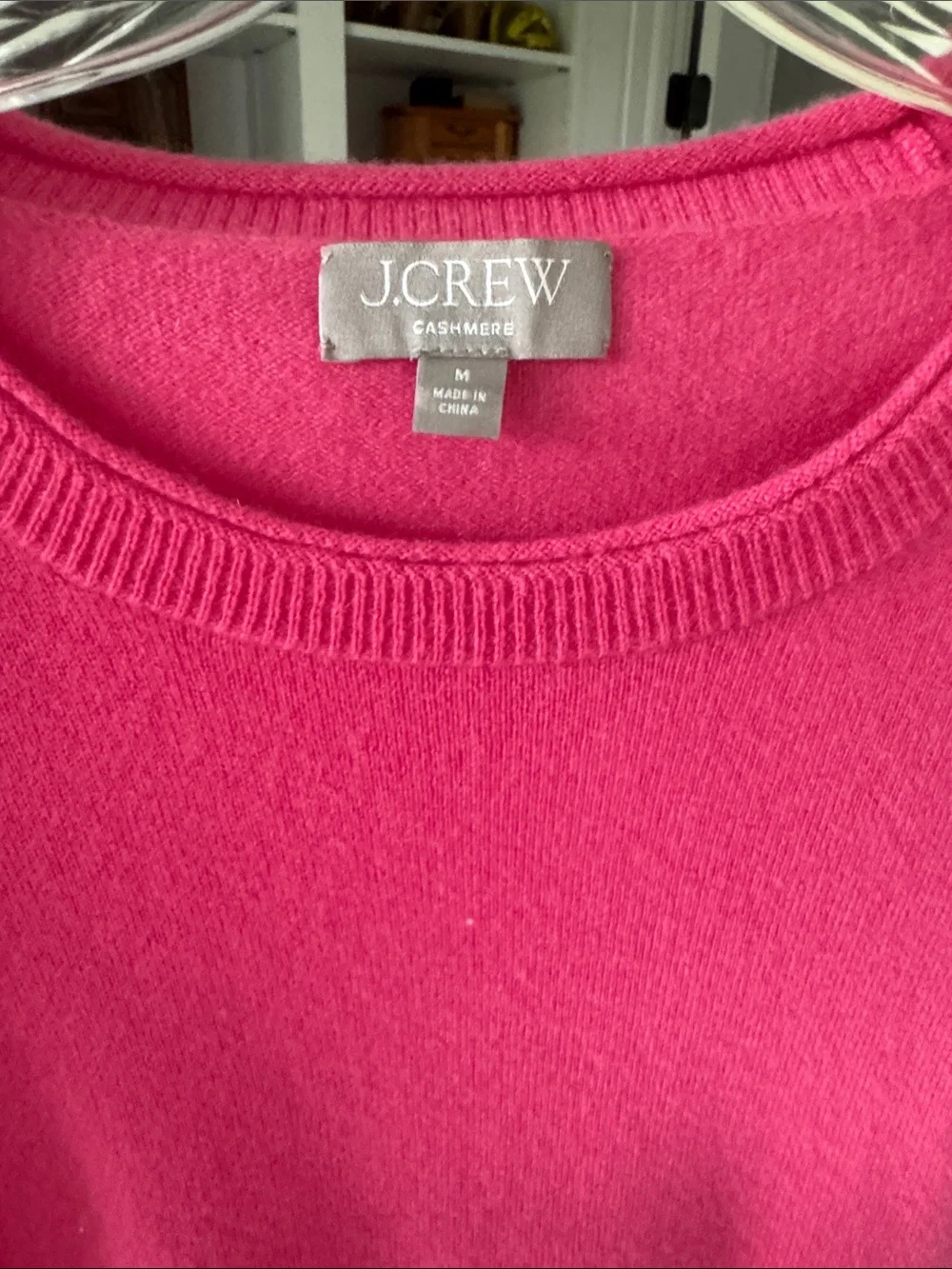J. Crew Hot Pink Short-Sleeve Knit Top